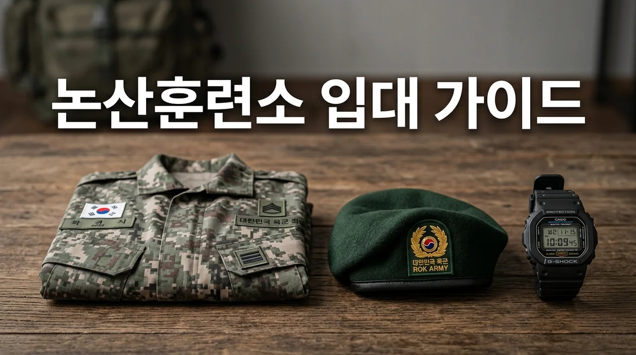2026 논산훈련소 입대 가이드: 필수 준비물 및 생활 꿀팁 완벽 정리
