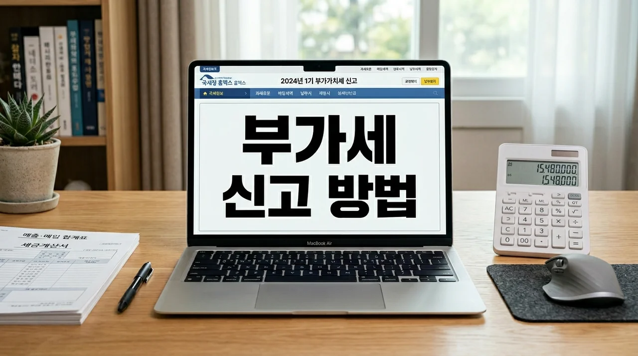 2026 부가세 신고 방법 완벽 가이드: 개인사업자 홈택스 신고 및 공제 총정리