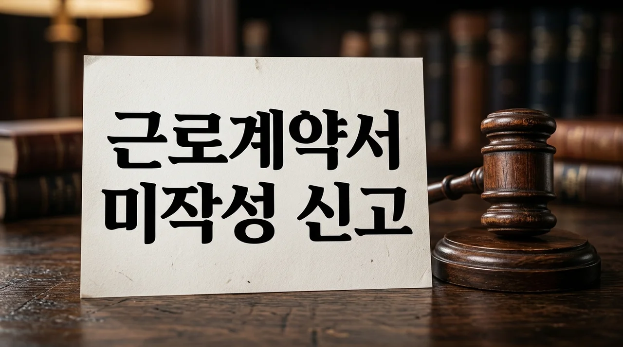 근로계약서 미작성 신고 방법 및 벌금 과태료 총정리 (2026년 최신)