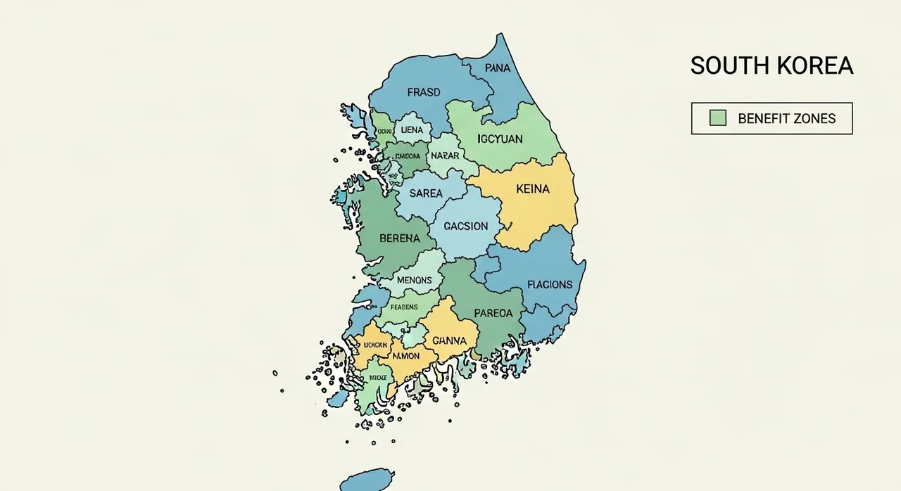 지역별 주거급여 지원 금액 (기준임대료)