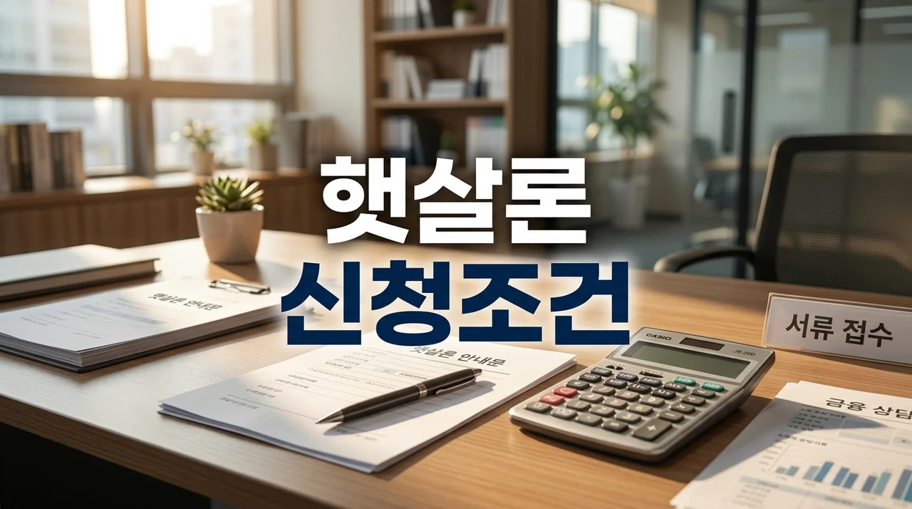 햇살론 신청조건 및 한도 금리 총정리: 근로자 햇살론15 자격 가이드