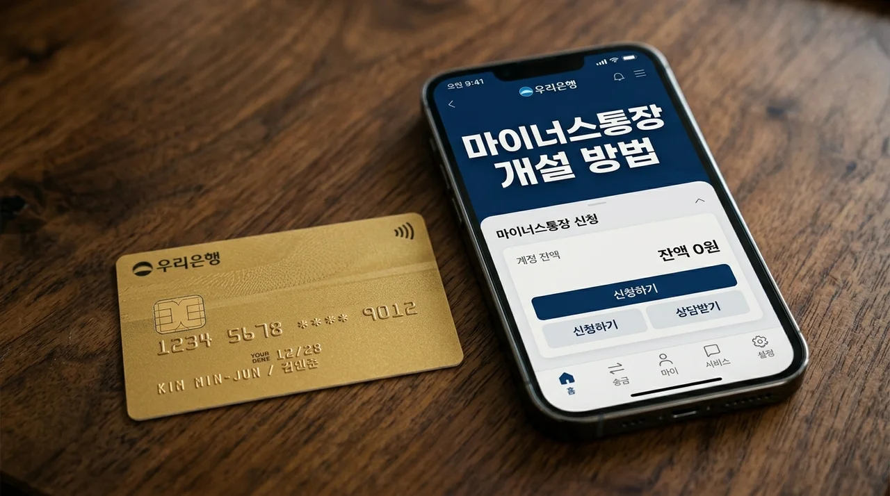 마이너스통장 개설 방법: 조건, 서류, 금리 한도 비교 완벽 가이드